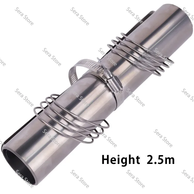 Titanium Roll Chimney for Wood Stove 2m 2.5m 3m Lightweight Compact Chimney Accessory for Outdoor Camp Stove Fireplace