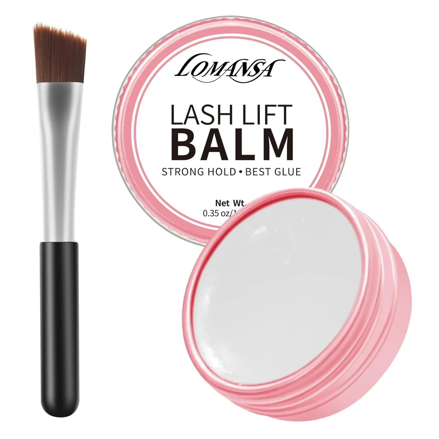 Lomansa 10g Pegamento Sólido Coreano para Lifting de Pestañas, Adhesivo Fijador No Irritante y Fragante, Bálsamo Sólido para Cejas y Pestañas