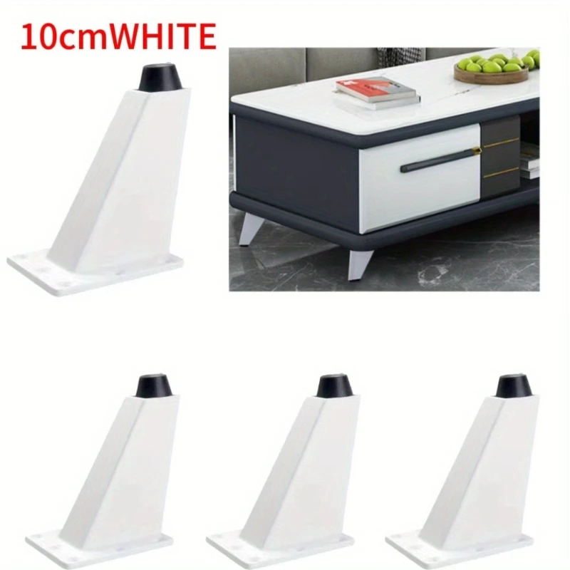4 قطعة سبائك الألومنيوم قابل للتعديل خزانة Legs10cm الارتفاع ل أريكة سرير طاولة القهوة أثاث الحمام دعم أرجل قطع الأثاث الصلبة