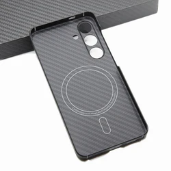 ZXKE True fiber Case For Samsung Galaxy S24 S24Plus Embedded Iron Sheet Magnetic Car Support Magsafe Aramid Fiber Shell