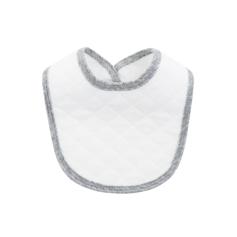 Bavaglini per neonati Bavaglini per sbavature in cotone tinta unita con bottone a pressione Asciugamano morbido e assorbente Bavaglini per neonati in cotone