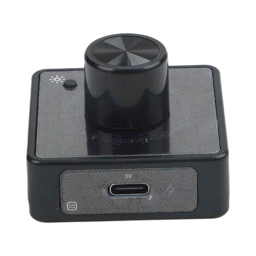 Black Fan Controller With Backlight Digital Display For PC Case Server Mining Rig 4 Pin Regulation Device
