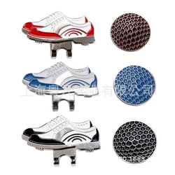 Golf Hat Clip With Detachable Magnetic Ball Marker Sneaker Pattern Golf Hat Clip Marker