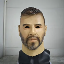 Realistic Latex Male Mask Chris Hemsworth Celebrity Mask Halloween Carnival Costume Party Fancy Dress Adult Prank Head Cover