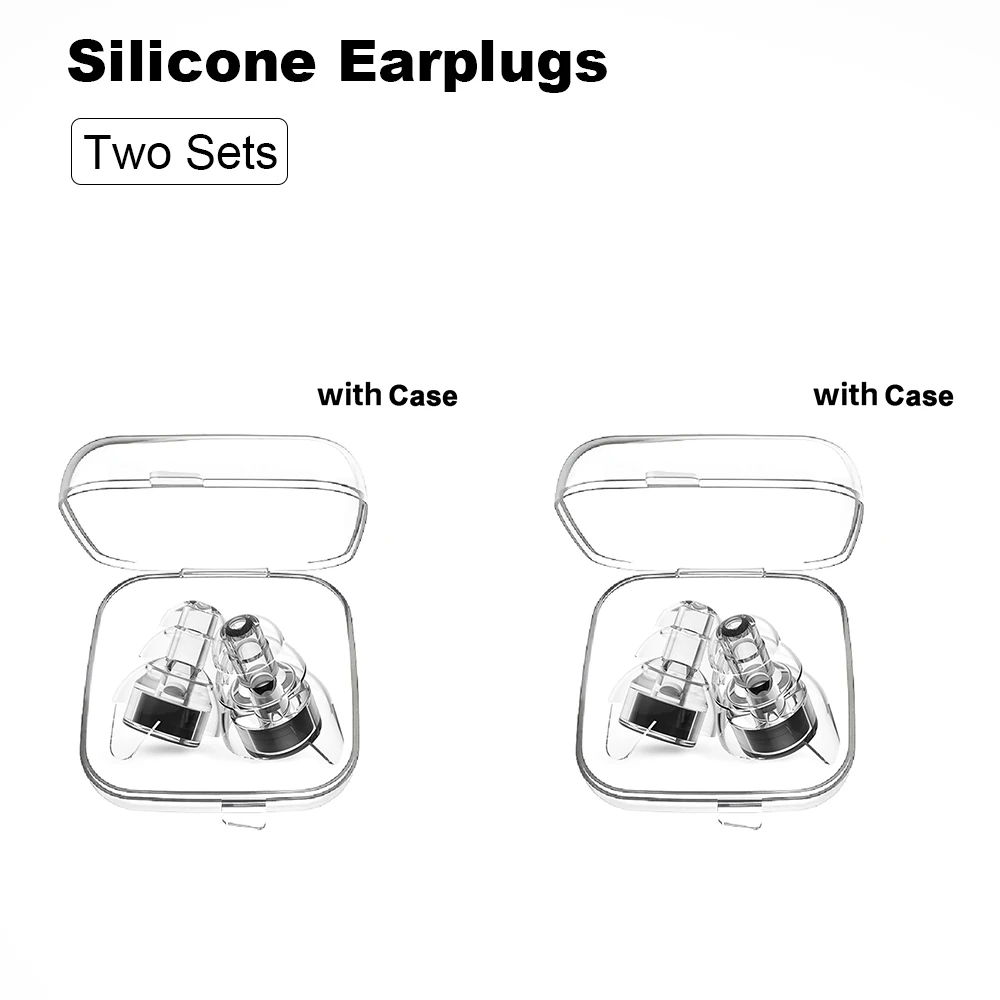 HUAK 2 комплекта многоразовых высококачественных силиконовых беруш с шумоподавлением для живых мероприятий — защита органов слуха, подходит для концертов