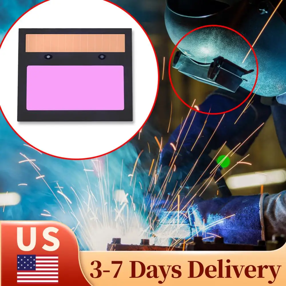 

Solar Panel Soldering Cap Filter Lens Auto Darkening Welder Goggles Filter Replaceable LCD Dimming Screen for Welder Supplies