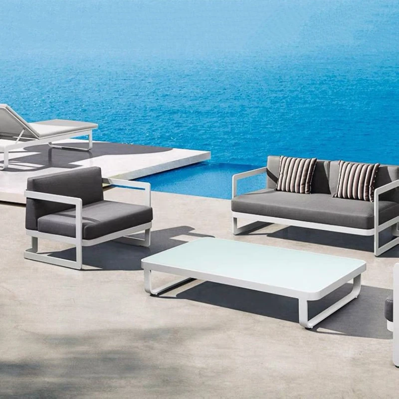 

Outdoor rattan chairs, outdoor aluminum alloy sofas, coffee tables, Nordic courtyard resorts, villas, swimming pools