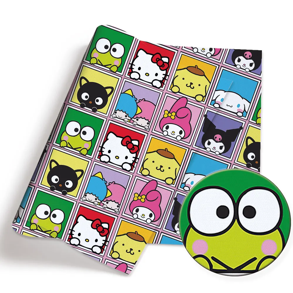 Hello Kitty 140x50CM Cartoon Polyester cotton fabric Patchwork Tissue Kid Home Textile Sewing Doll Dress Curtain cotton Fabric