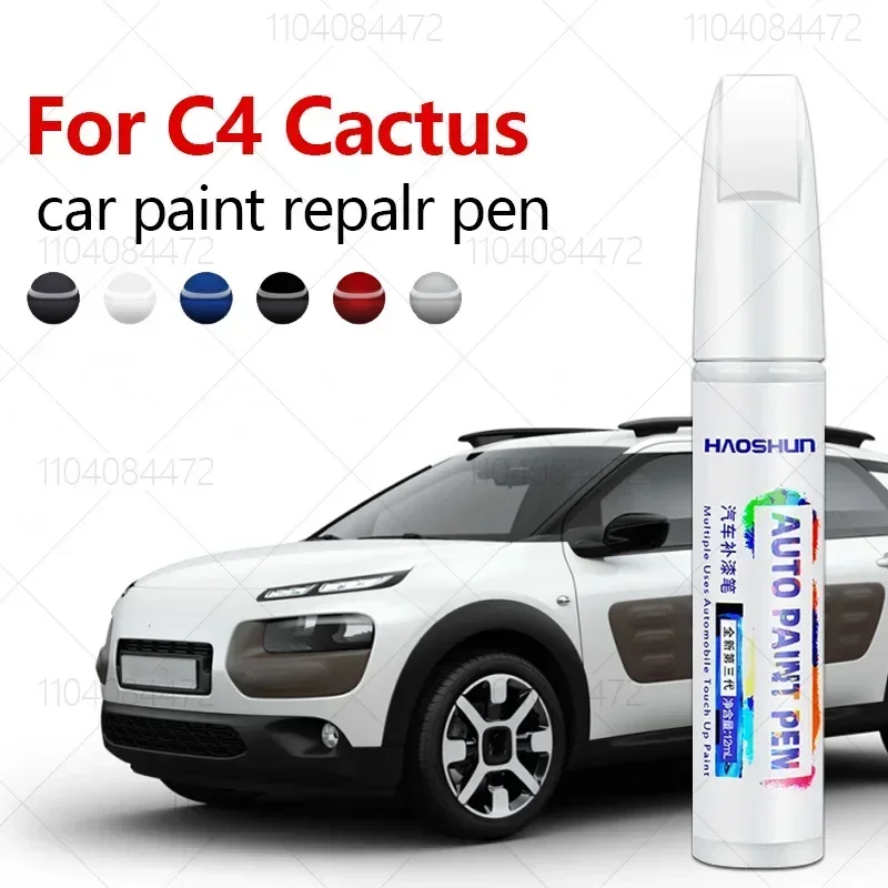 Aksesori Mobil DIY pena perbaikan cat, untuk Citroen C4 kaktus 2014-2020 E3 penghilang goresan, hitam putih cokelat kuning biru