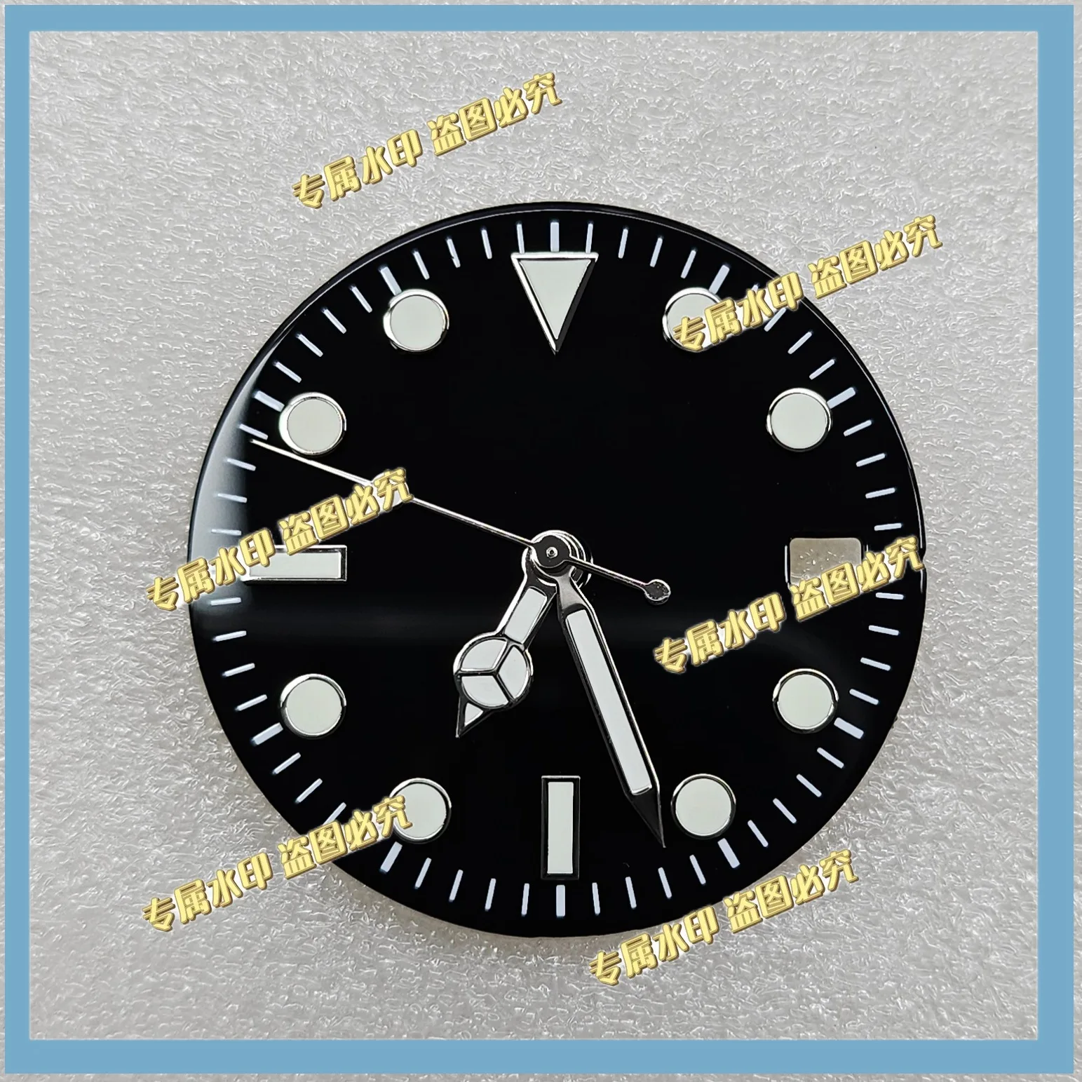 Suitable for watch accessories, unmarked 28.5mm dial, sun pattern green luminous light, suitable for NH35, NH36, 4R36 movements