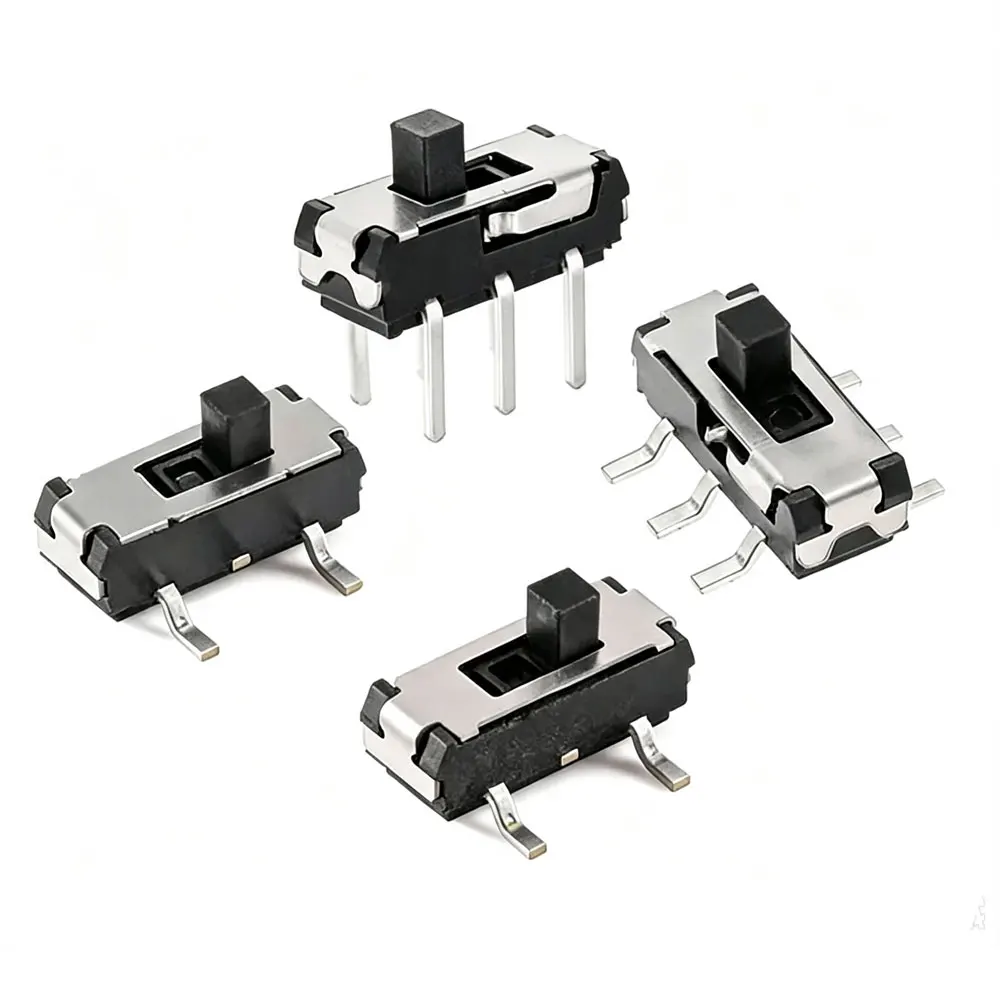 20pcs MSS22D18 G2 Mini Miniature DIP Slide Switch 2P2T 6Pin 3Pin SMD 6Pin Handle High 2MM For DVD Switch