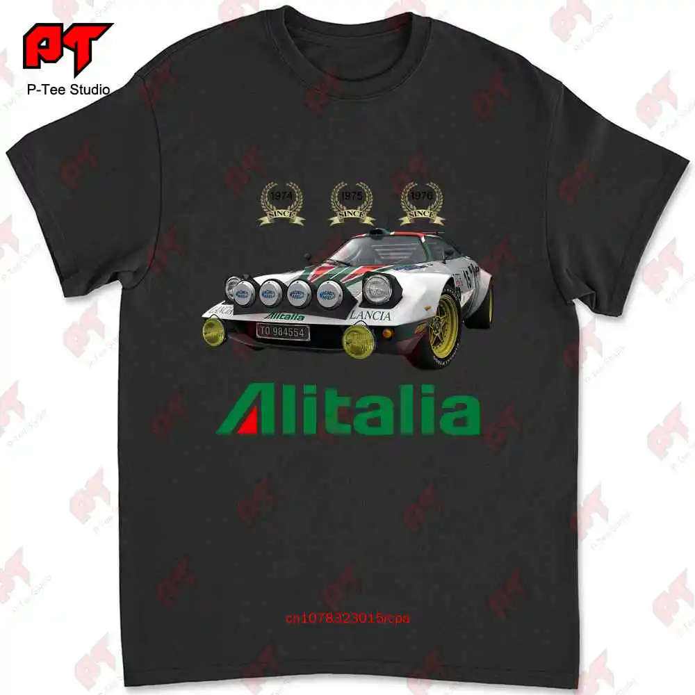 Rally Racing Lancia Stratos Hf Group 4 Alitalia Wrc T-shirt HTFZ