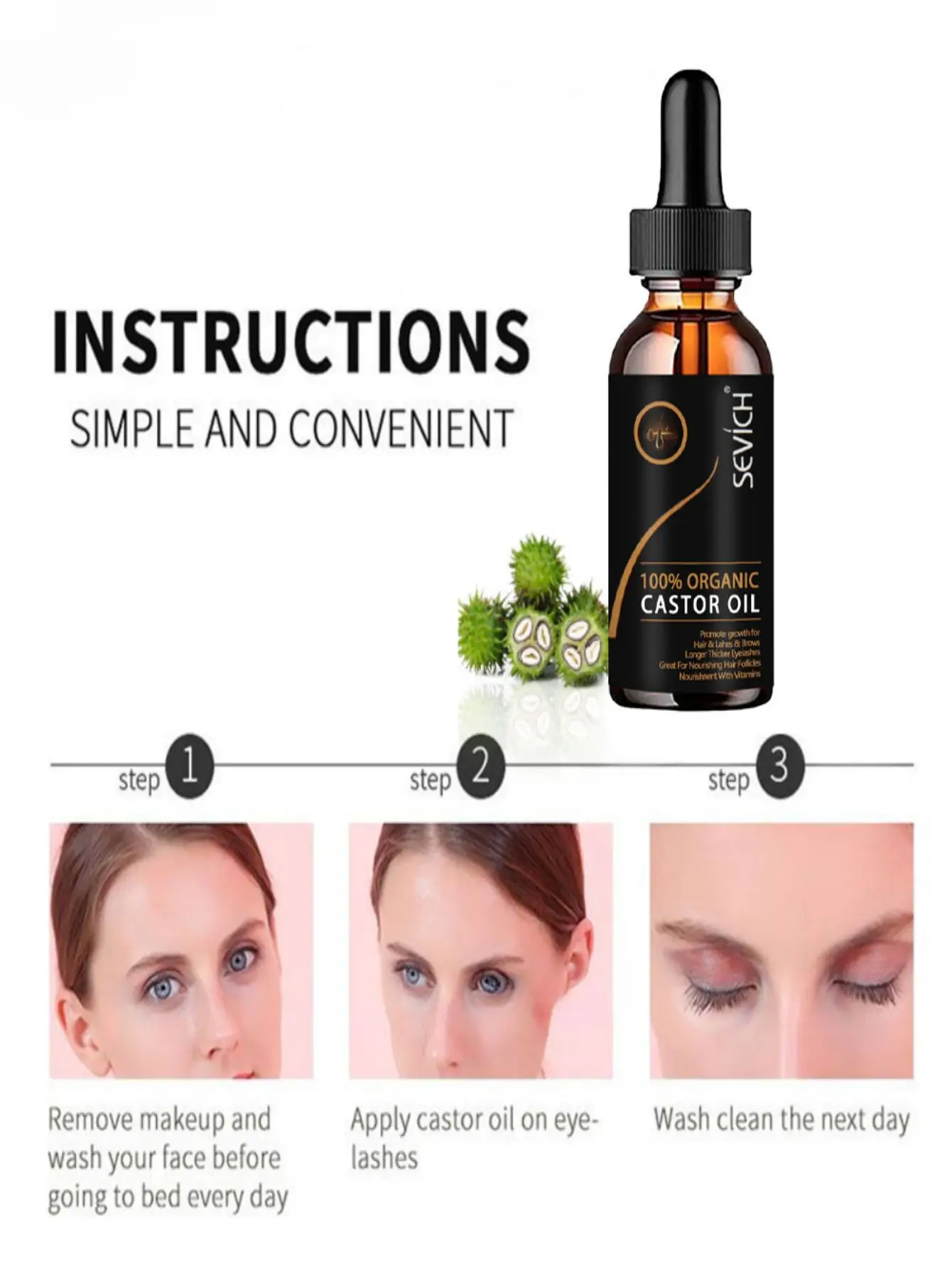 Natural Eyelash Eyebrow Growth Serum Fast Grow Eyelash Eyebrows Essential Oil Anti Hair Loss Damaged Eyebrow Growing Thick Care