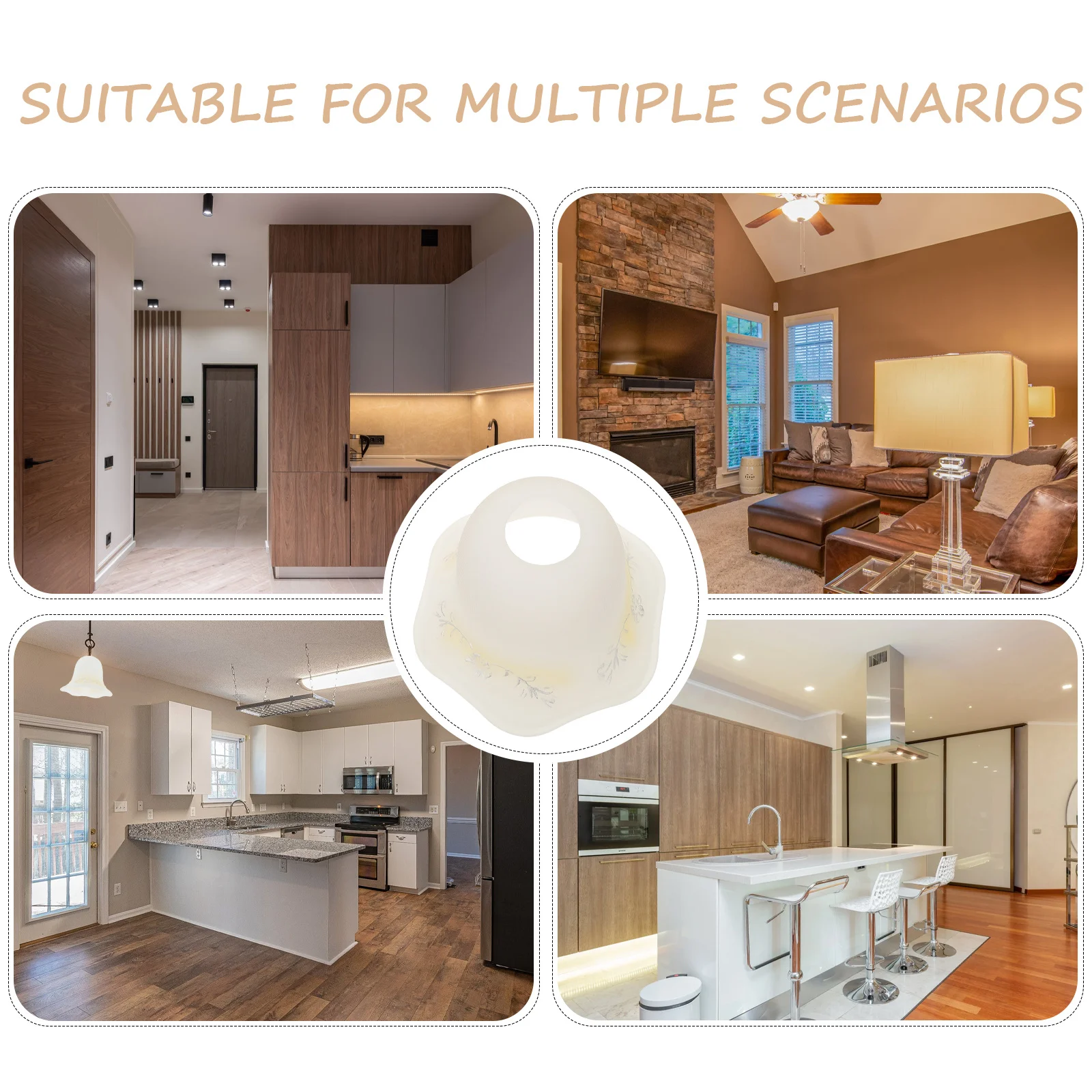 

Стеклянный абажур, подвесной декоративный для подвесного потолочного светильника, промышленного стиля, домашнего бара, ресторана, винтажной атмосферы, мягкий