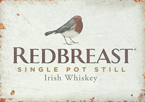 Redbreast Irish Whiskey Bar Metal Sign Retro Pub Plaque Cave Alcohol Garage Fun Party Props Plaque/Sign 8x12 inch, TinSignE sign