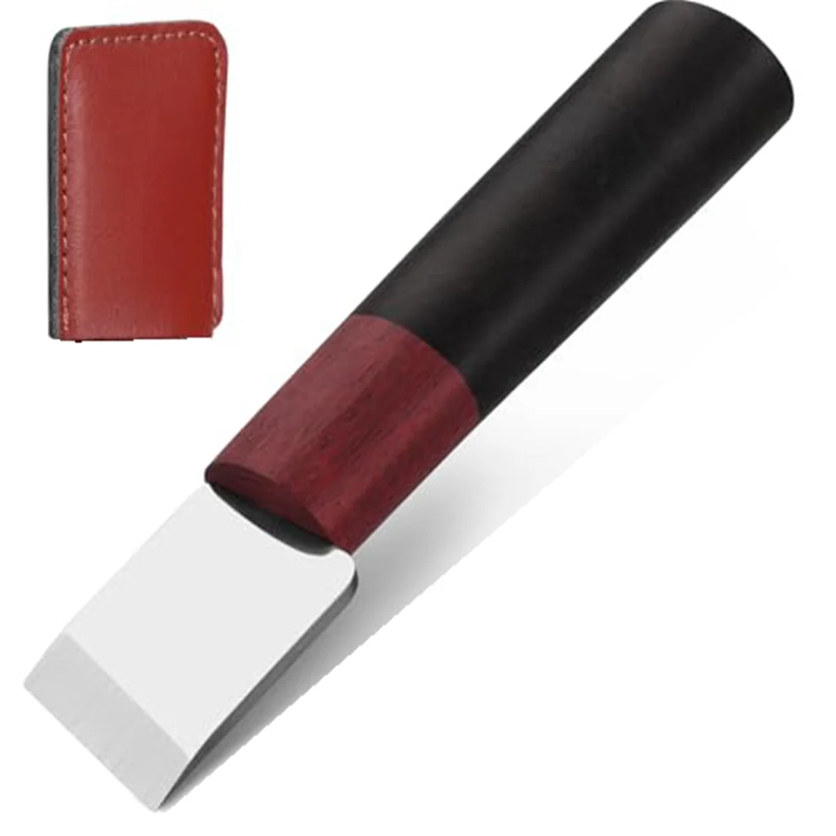 

NEW Leather Cutting Knife Leather Working Tools, Skiving Knife with Wooden Handle, Crafting Supplies Hypotenuse