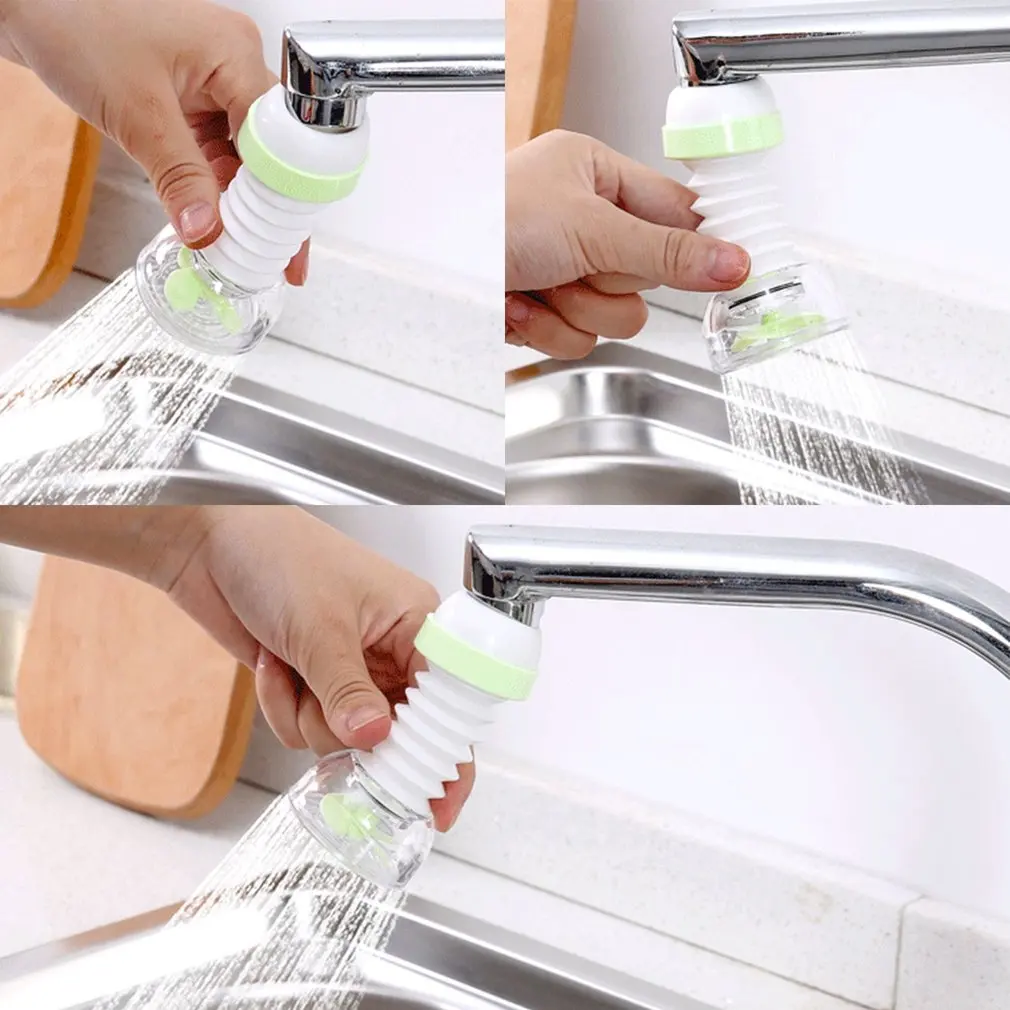 360 Rotation Kitchen Sink Faucet Extender Spouts Sprayers Shower Tap Water Purifier Nozzle Purifier Bubbler Water Saving Filter