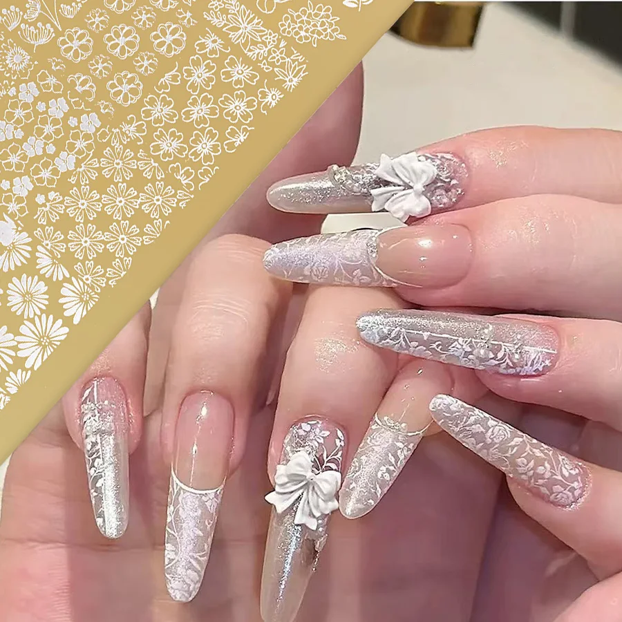 1PC Large Gold Nail Stamping Plates Heart Bow Five-Pointed Star Flower Leaves Nail Printing Stencil Templates Nail Transfer Tool