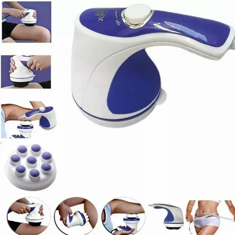 Electric Massager Anti Cellulite Portable Fascia Gun Vibration Shoulder Neck Leg Foot Pain Relief Relaxation Hammer Roller With