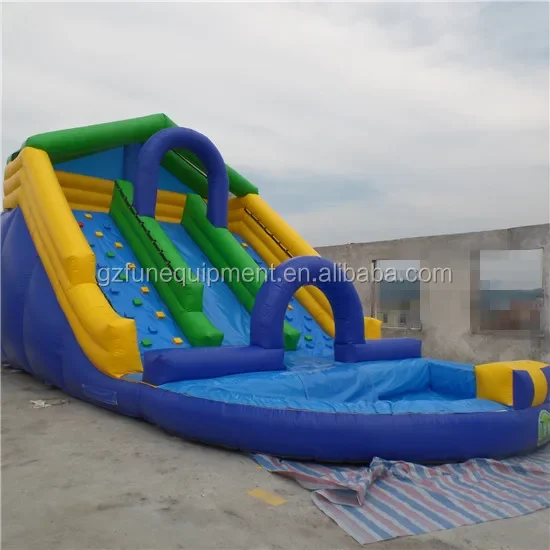 Cheap Inflatable Water Pool Swimming Pool Slide Climbing Wall China Outdoor Inflatable Water Slide For Kids