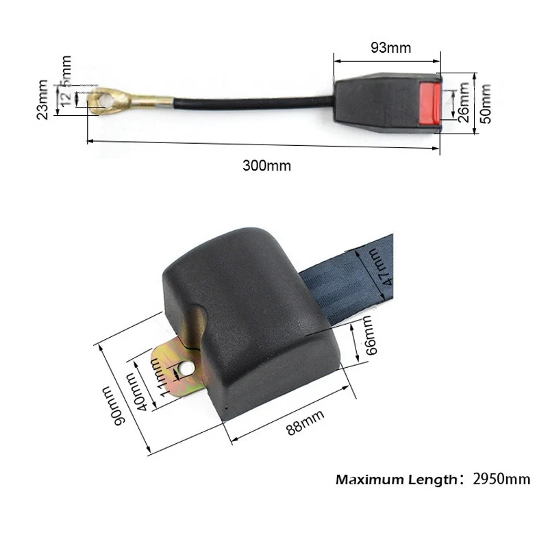 3-Point Car Fully Automatic Retractable Self-Locking Seat Belt Assembly Accessories for Passenger Buses School Buses and Trucks view 5