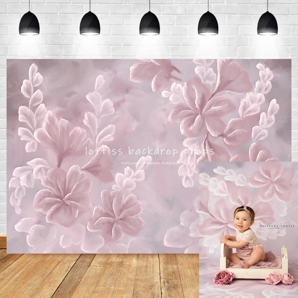 

Oil Painting Floral Backdrop for Photography Pregnancy Art Girl Pregnant Women Background Baby Kids Birthday Photo Studio Props