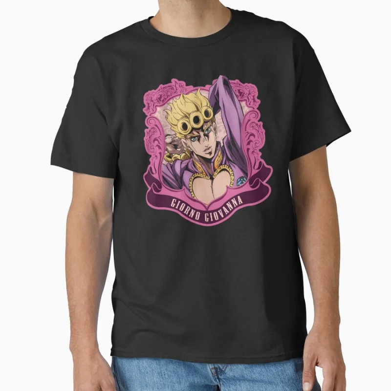 

The strongest stand of All time JJBA 80s Manga Jojos bizarre adventure Anime t shirt for men Large size Tops S-6XL 100% cotton