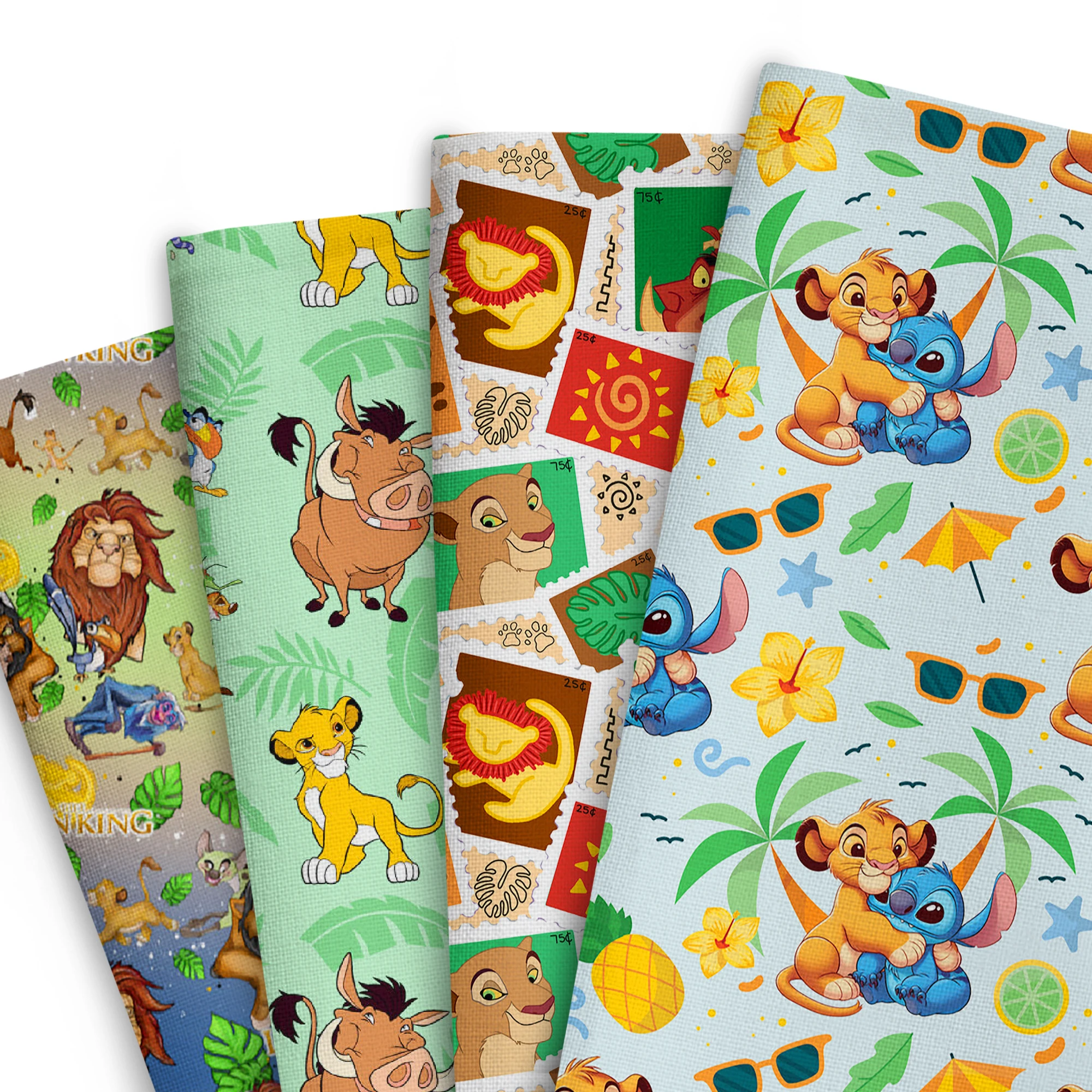 BEAST KINGOM Cartoon 50*145cm Patchwork Printed Polyester Fabric Tissue Sewing Quilting Fabrics Needlework Material DIY Handmade