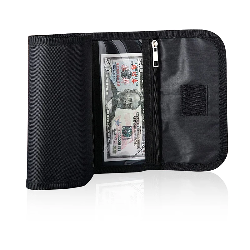 Money Wallet, Money Organizer for Cash with 6 Zippered Pocket Multipack Money Pouch, Cash Bill Organizer, Envelope Wallet Money