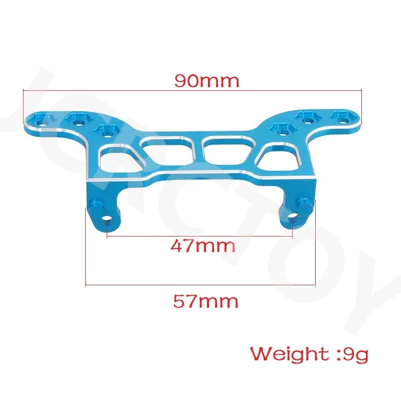 RC 102070 102270 (02064) Aluminum Alloy Rear Bumper Top Plate For 1/10 HSP 94101 94102 94103 94123 On-Road Car Upgrade Parts