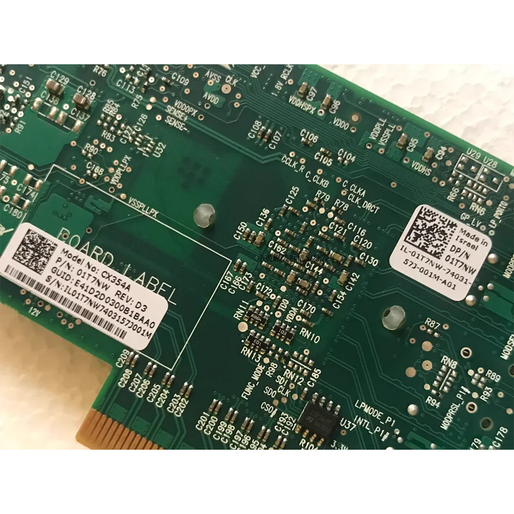 Per Mellanox ConnectX-3 FDR IB 56G/40G NIC MCX354A-FCBT CX354A