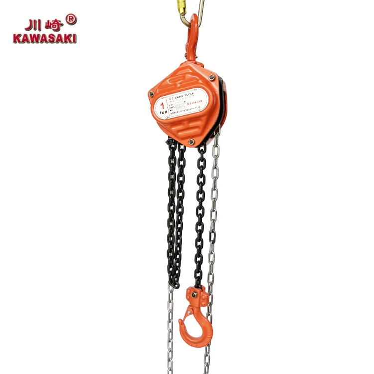 KAWASAKI chain block VJ 1 ton 3 m manual hoist chain hoist