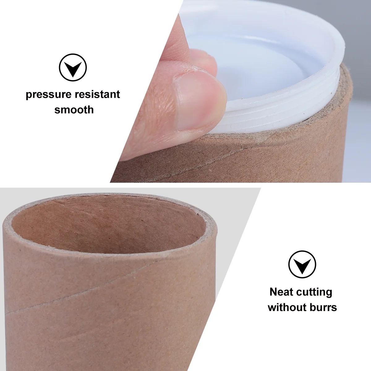 Conjunto de tubos de papel kraft, 5 peças, tubos de correio para armazenamento de colmeia, desenhos, documentos, rolos de envio resistentes