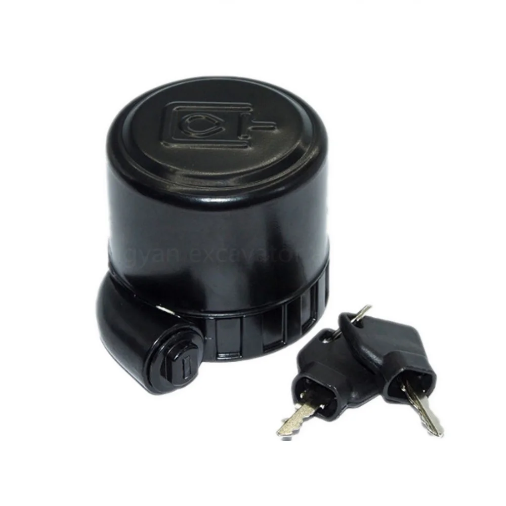 For JCB 3CX 2CX 4CX Fuel Cap JCBJS130 160 460 240 JS220 331/45908 331/33064 3313352 Fuel Cap WITH 2KEY 14607 Fit Excavator Parts