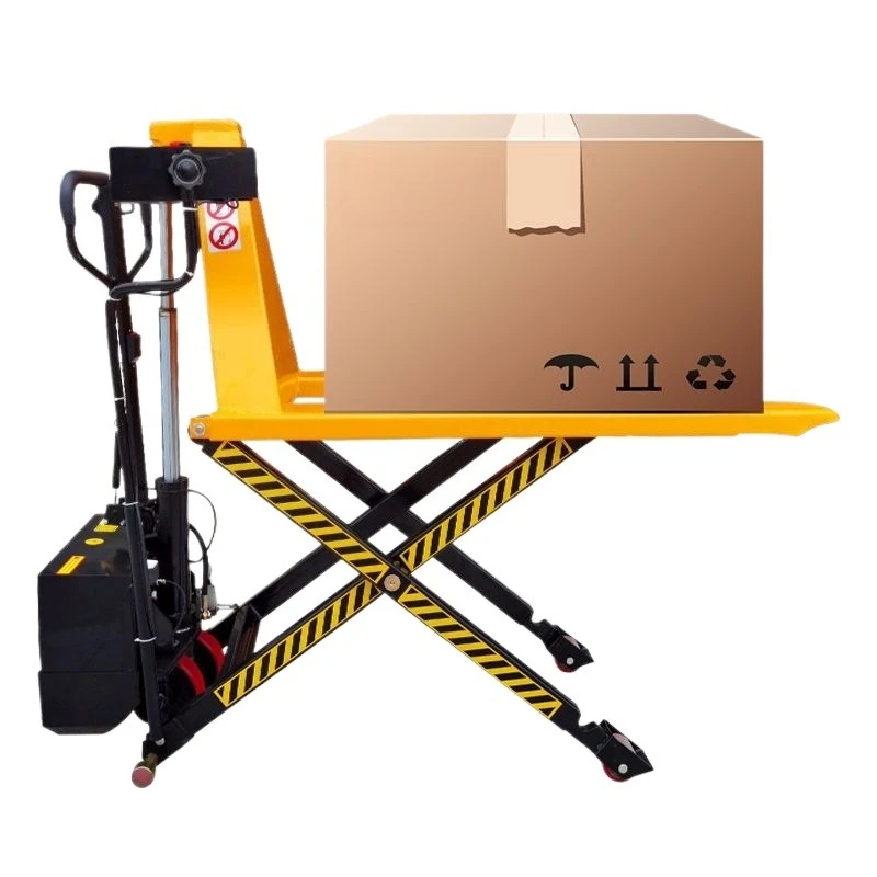 1.5 ton manual scissors high lift truck, lift forklift, high lift scissors hydraulic forklift