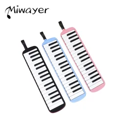 Miwayer 32 Keys Melodica Piano Keyboard Style  Harmonica Mouth Organ With Carrying Bag Mouthpiece Educational Gifts