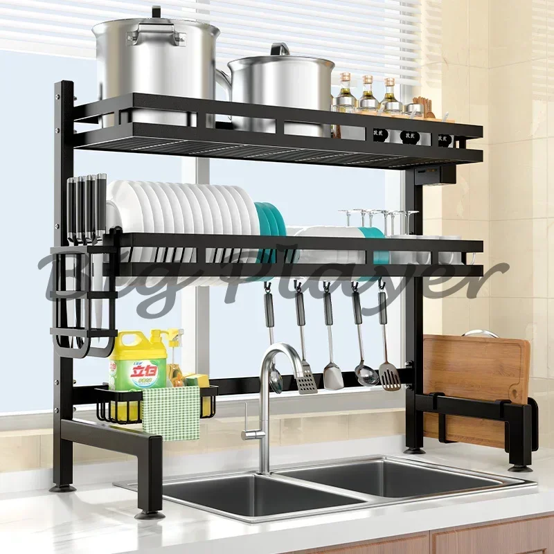 

Kitchen Sink Shelf Countertop Dish Storage Rack Multifunctional Dishwasher Sink Dish Rack Drain Rack Household Storage Kitchen