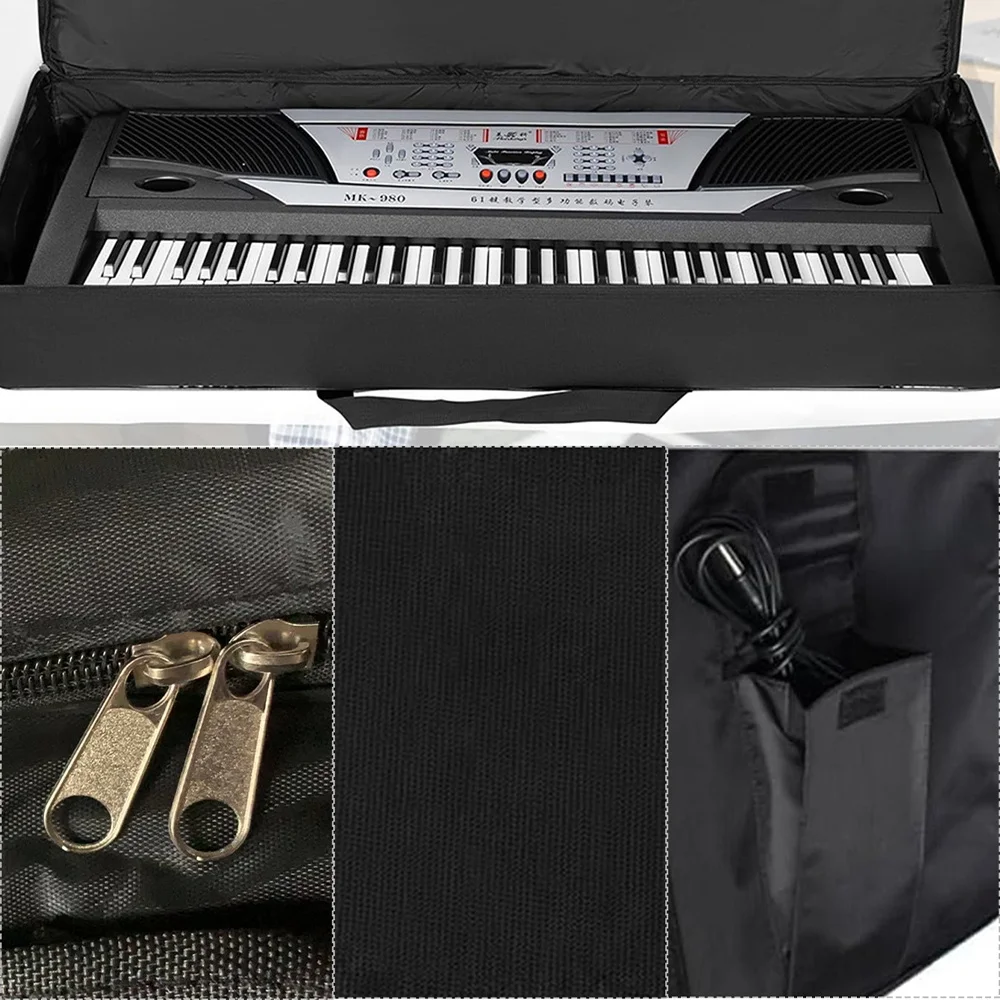 Customized Name: Electronic Piano Bag Portable 61 Key Electronic Keyboard Bag Instrument Dustproof Protection Bag Durable