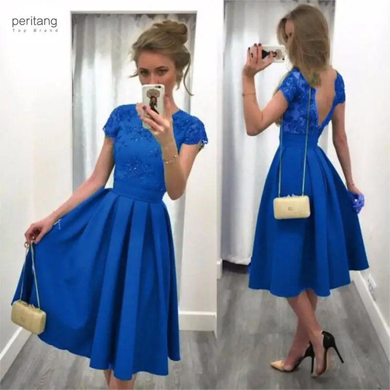 

Women Party Dress Popular Short Sleeve O Neck Sexy Long Vestidos Women Elegant Spring Summer Open Backless Dresses Female