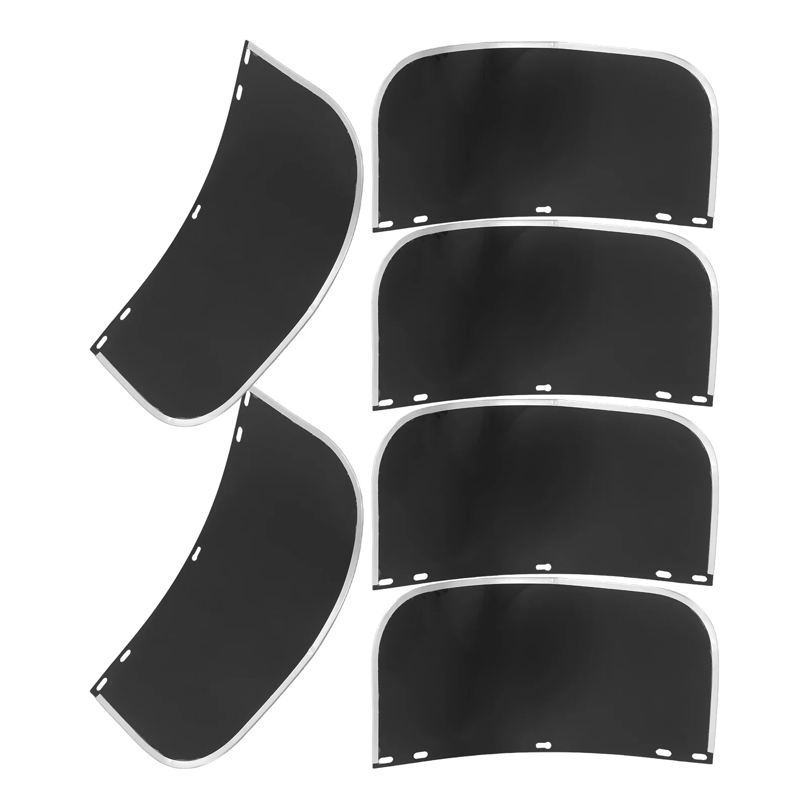 6 pezzi maschera protettiva per saldatura lente di ricambio trasparente anti-per molatura taglio lavorazione del legno copricapo a cricchetto