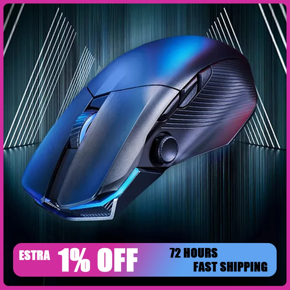 

Игровая мышь ROG Chakram X с тремя режимами, джойстиком, сенсором AimPoint Pro 36k, беспроводная, 8K, с низкой задержкой, RGB-подсветкой, легкая, для геймеров