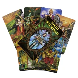 Tarot Illuminati Cards Divination Deck English Versions Edition Oracle Board Playing Table Games For Party