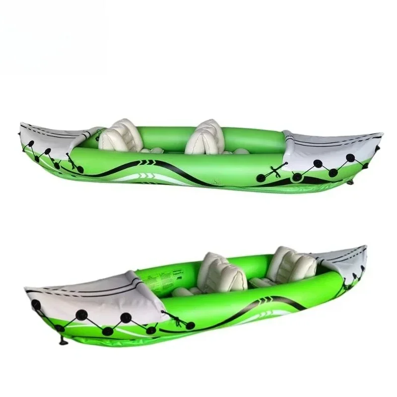 Fishing inflatable PVC kayak thickened dinghy row outboard engine glass fiber rib boat HDPE dinghy raft double drop rafting