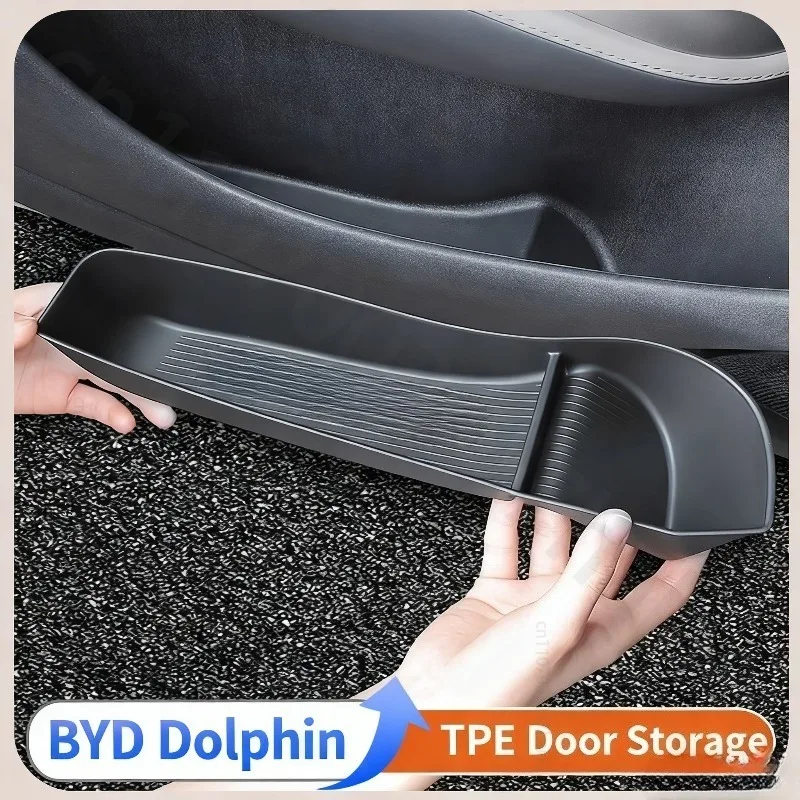 Door Side Storage Box Non Slip Durable Waterproof Easy Clean Interior Accessory For BYD Dolphin EV 2023 2024 2025 2026