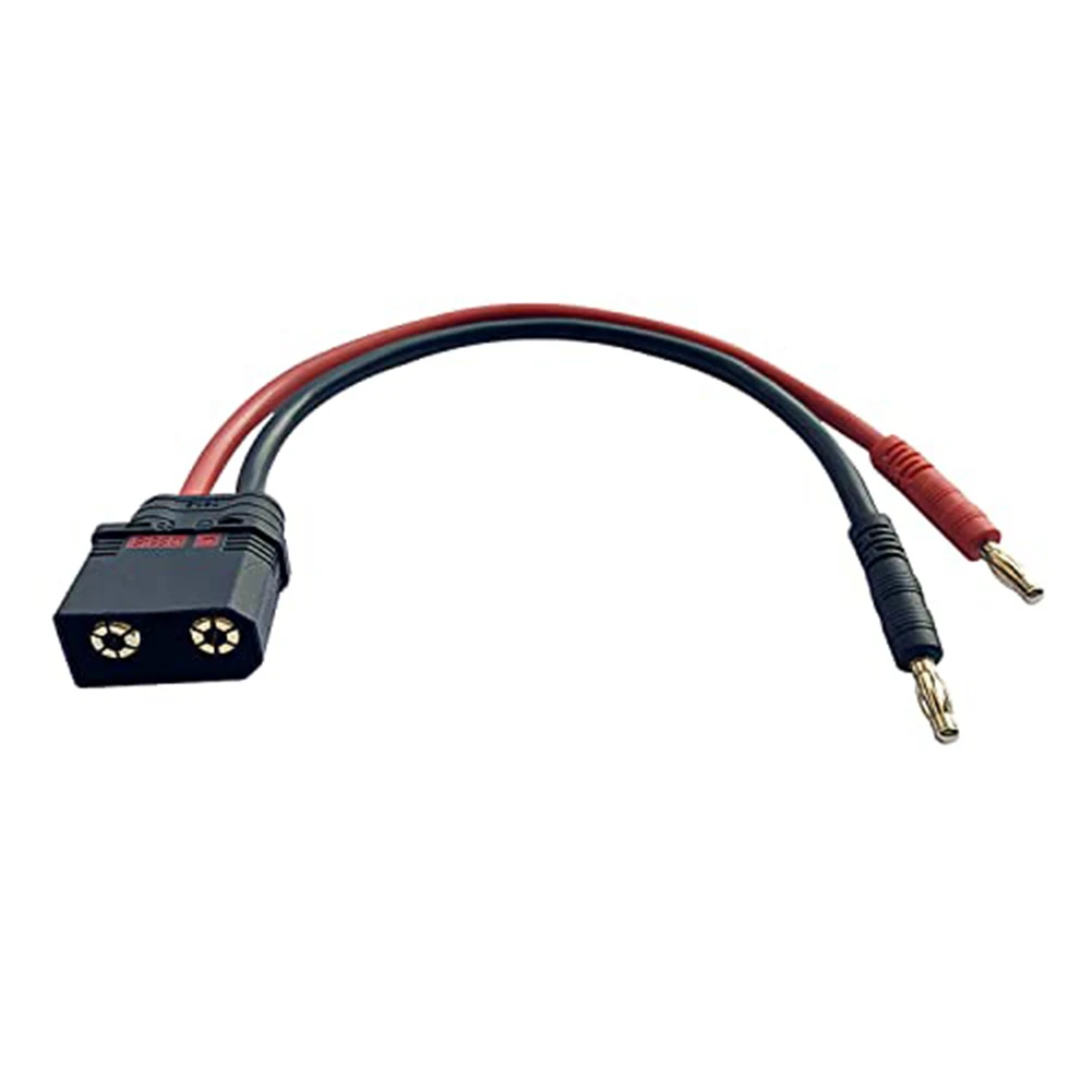 Silicone Charging Cable 4MM Banana Connector 10AWG Wire Construction Power Supply Accessory Remote Control Toys Hobbyist Use