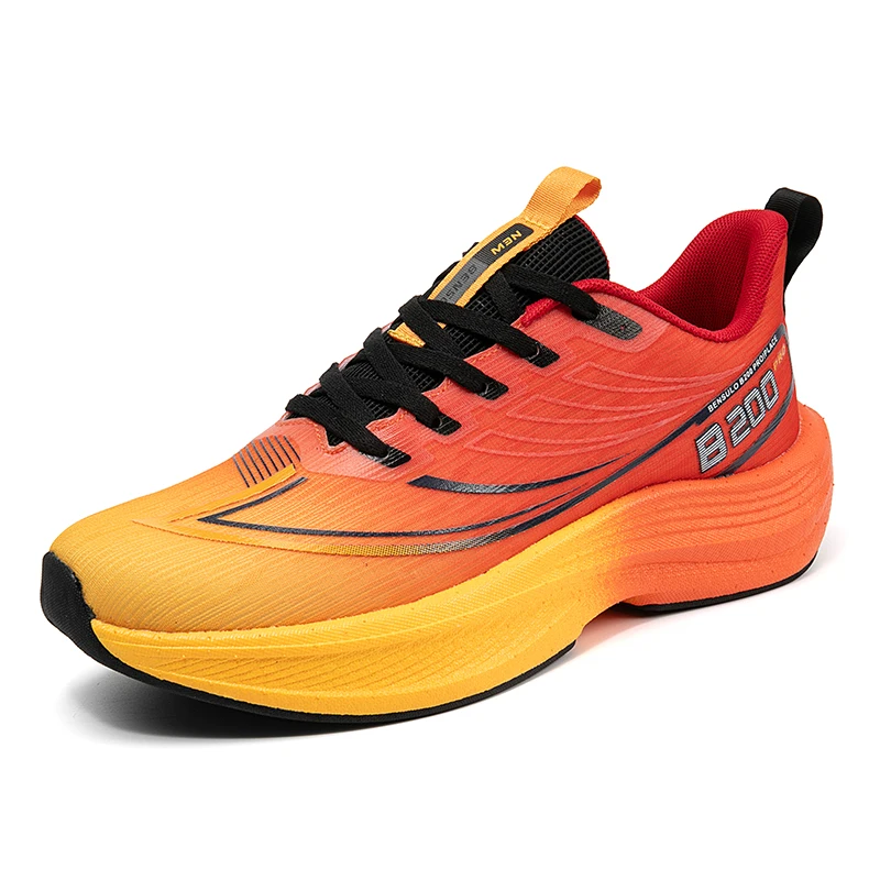 

2025 New Autumn Men's Shoes - Breathable Mesh Running Shoes, Cushioned Carbon Plate Speed Training, Anti-Slip Durable Hiking Sho