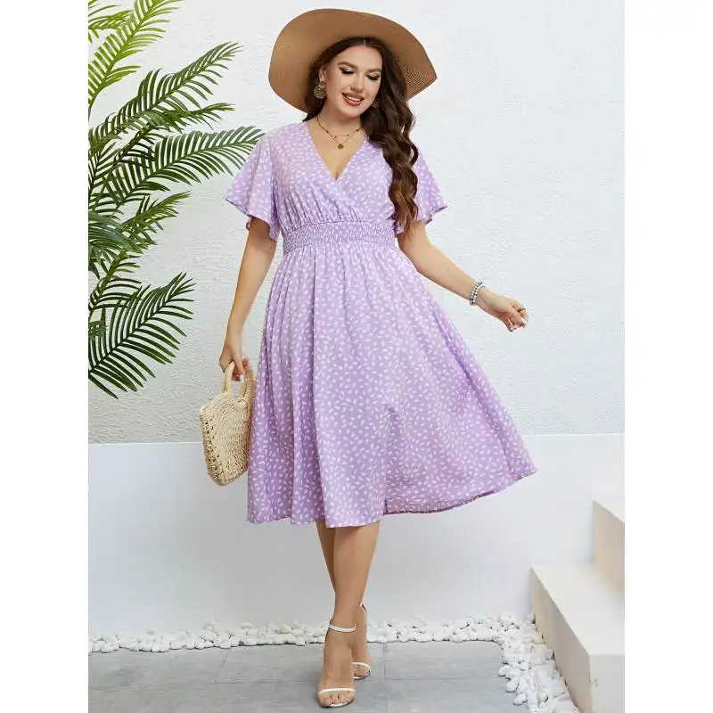 

plus Size Women's Summer Casual Dres Skirts Fem Models Faionable Comfortable Clothing for plus Size Ladies