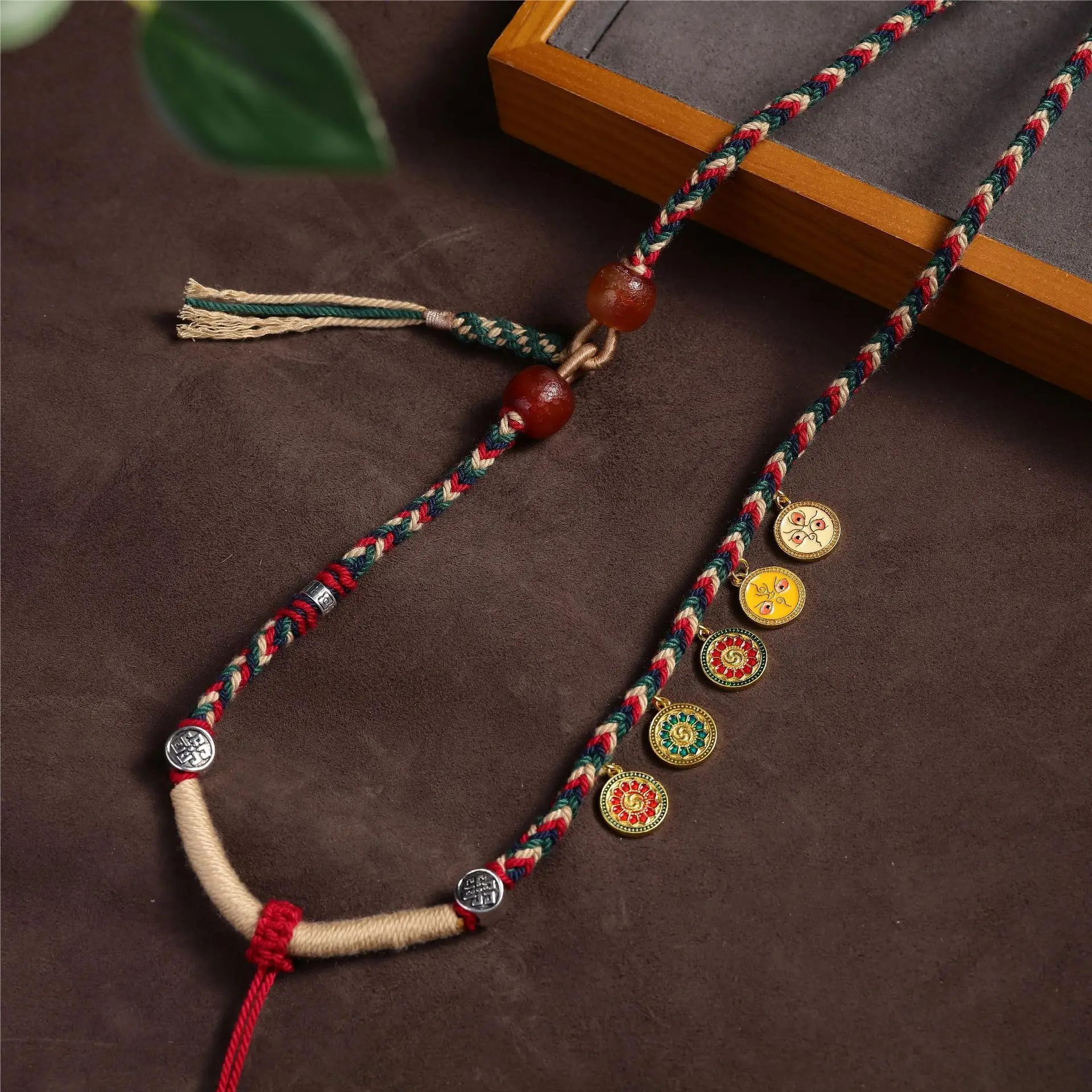 Tibetan Five Way Colorful Pend - Ethnic Fashion Way review and price