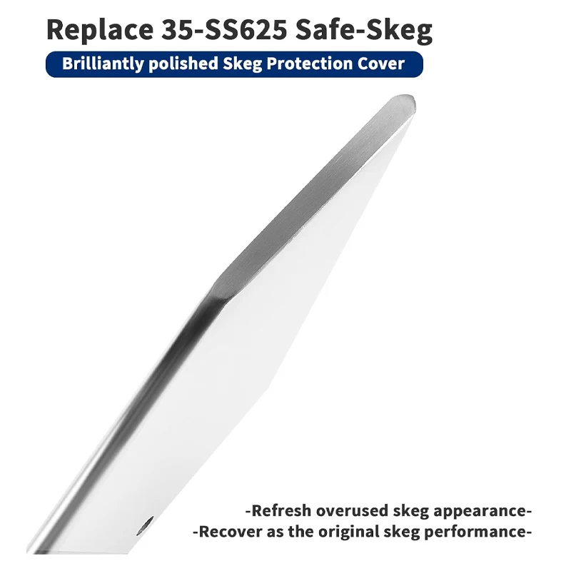 35-SS625 Skeg Guard Kit Safe-Skeg Stainless Steel Protector Fit for Mercury/Mariner, Honda, and Force Models Outboard Repair Kit