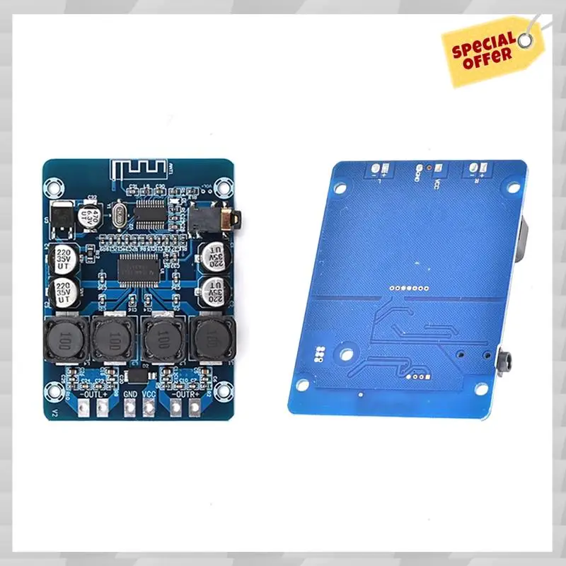 

24-часовая доставка XH-M314 DC12-28V Мощный TPA3118D2 Плата аудиоусилителя 2 шт. Поддержка Bluetooth 45 Вт + 45 Вт Выход